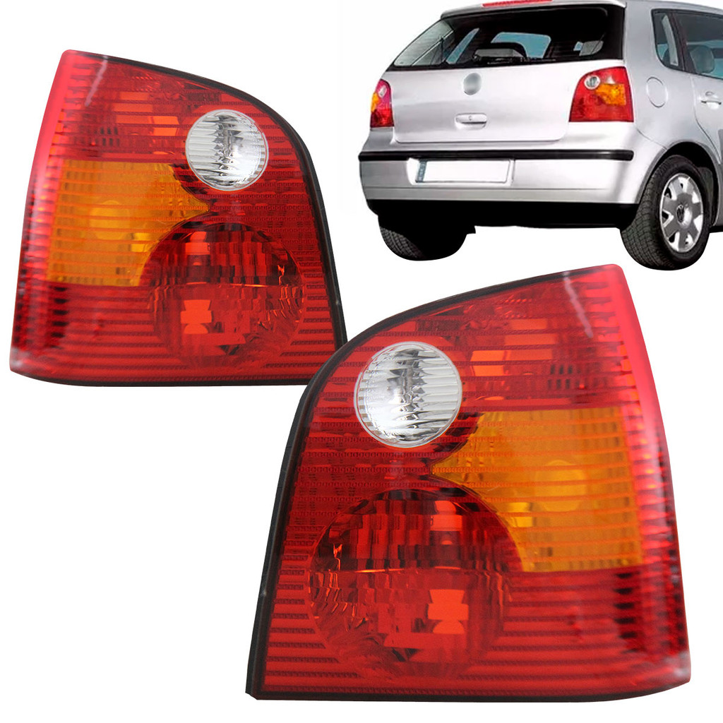 Par Lanterna Polo Hatch 2003 2004 2005 2006 Tricolor