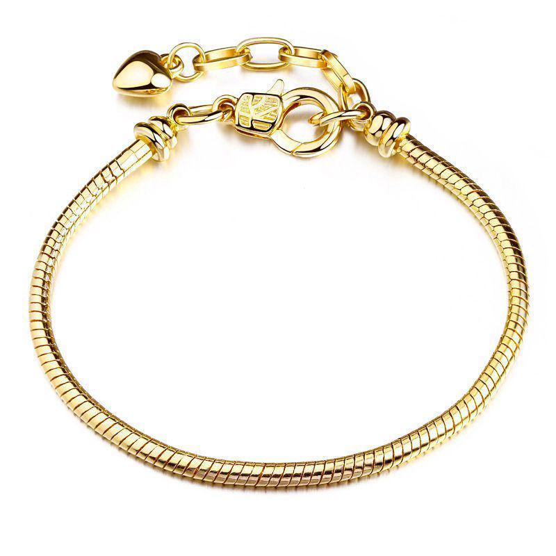 Pulseira de amor da moda para mulheres, leve, luxuosa, faça você mesmo, corrente de osso de cobra em Oferta na Shopee