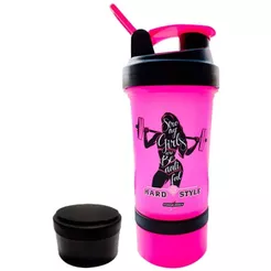 Coqueteleira 3 Doses - 450ml Rosa- Integralmédica