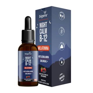 Melatonina Night Calm + B12 - 30ml Frutas Vermelhas - Bigens em Oferta na Shopee