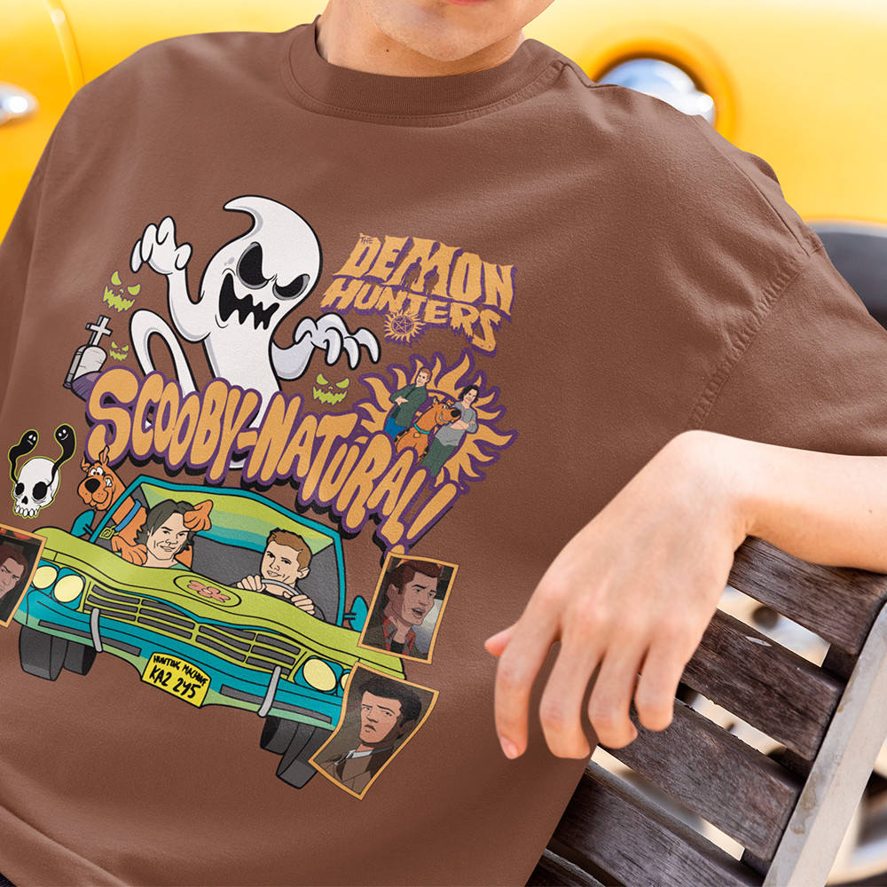 Camiseta Supernatural Scooby Doo Dean E Sam Winchester Camisa Scooby Sobrenatural Blusa Algodão 30.1
