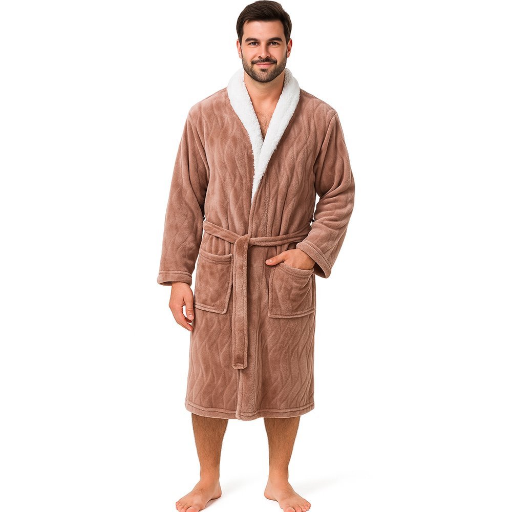 Roupão Sherpa Lã de Carneiro Toque Flannel