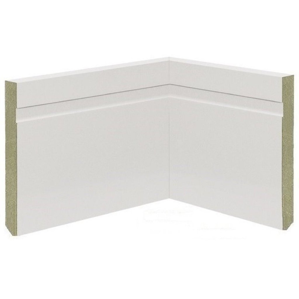 Kit com 10 Barras Rodapé de MDF 15cmX15mmX2.20mMDF Revestido Frisado  22m em Oferta na Shopee