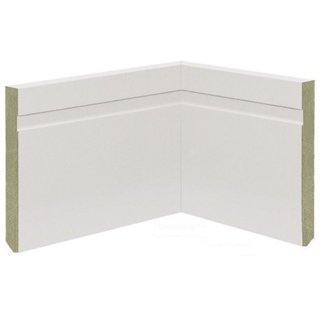 Kit com 10 Barras Rodapé de MDF 15cmX15mmX2.20mMDF Revestido Frisado  22m em Oferta na Shopee