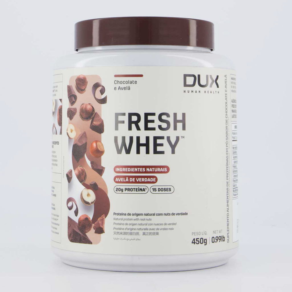 Fresh Whey Protein Dux 450g em Oferta na Shopee