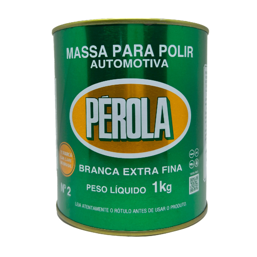 Massa de Polir Nº 2 Pérola Lata 1kg – Polimento Automotivo Pasta Profissional