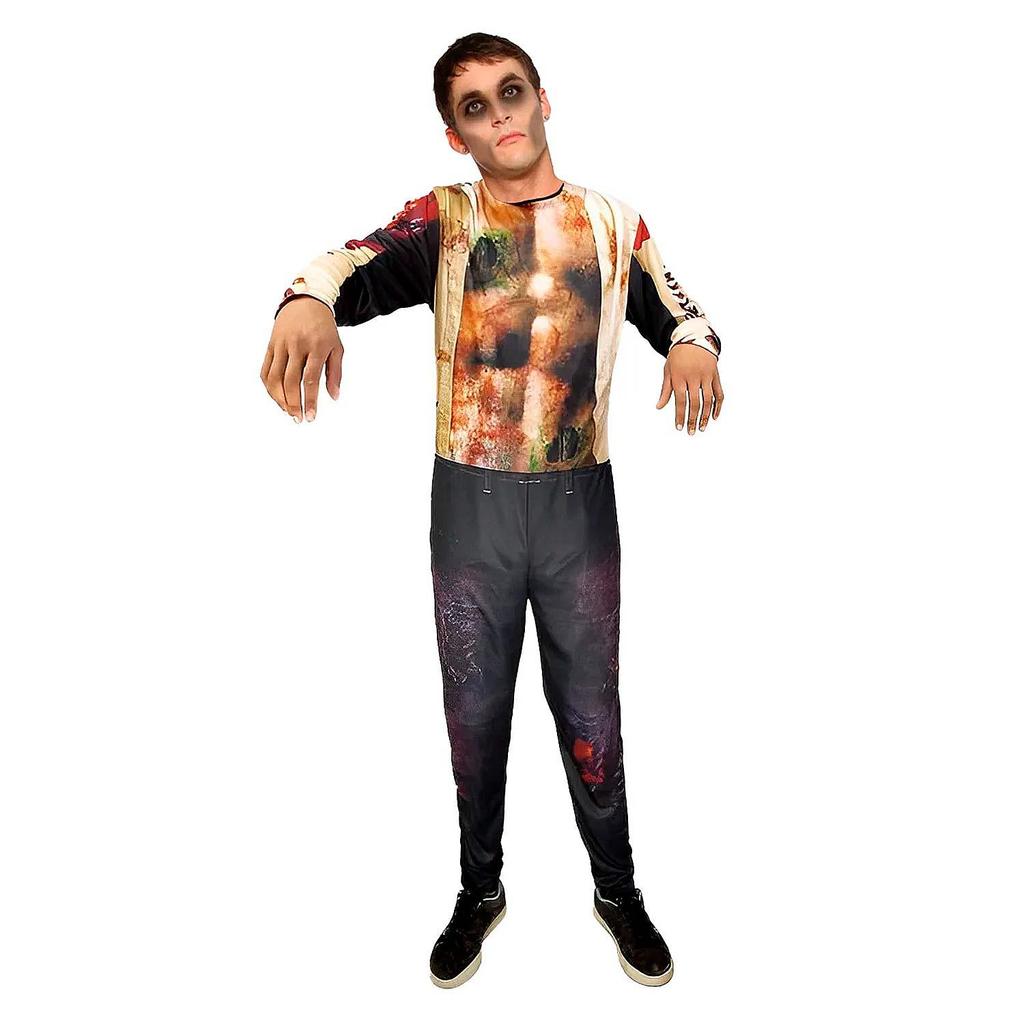 Fantasia Zumbi Masculina de Halloween Adulta