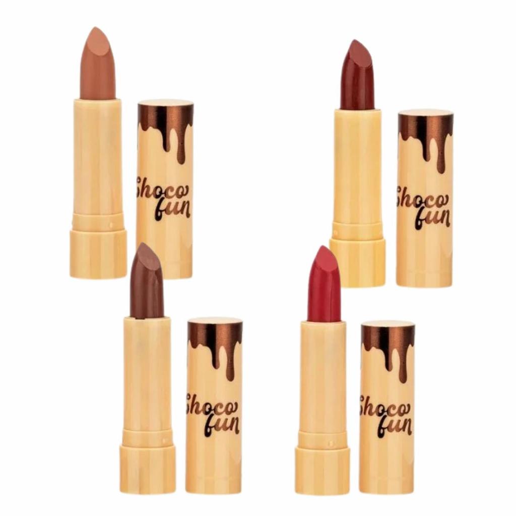 Batom Soft Matte Fenzza Choco Fun Hidratante Com Óleo de Rícino em Oferta na Shopee