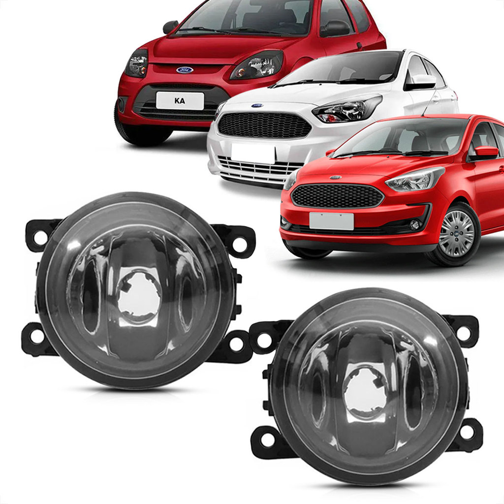 Par Farol De Milha Neblina Ford Ka Hatch Sedan 2015 2016 2017 2018 2019 2020 em Oferta na Shopee