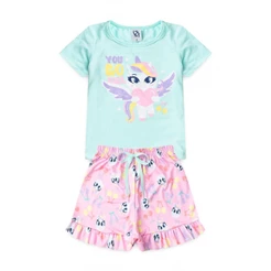 Pijama Infantil Feminino Encanto De Unicórnio