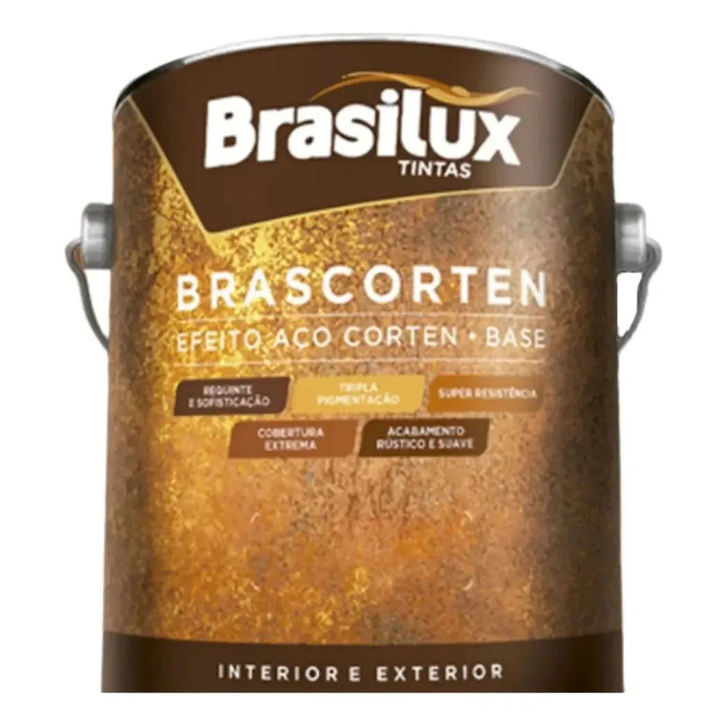 Efeito Ferrugem  Aço Corten Base 3,6l Só A Base Vermelha