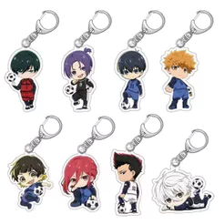 Chaveiro Blue Lock acrílico/MICHAEL KAISER/Bachira/nagi/Isagi/Itoshi rin/Chaveiros/keychains/pingente de bolsa/acrilico