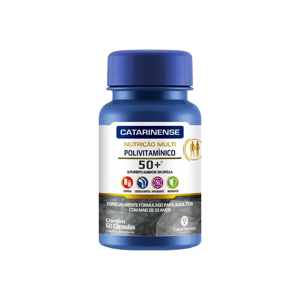 CATARINENSE NUTRICAO MULTI POLIVITAMINICO 50+ 60 CPS