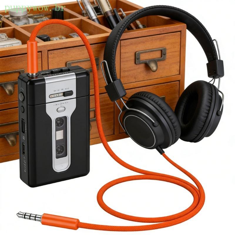 PUP 1 2m Comprimento Total 3 5mm Cabo De Extensão De Som Estéreo Com Nylon Trançado Para Adaptador De Fone De Ouvido Cla
