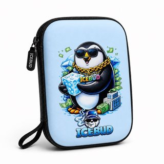 Estojo Case Bag Estampado Organizador Premium EVA Impermeável para Cabos, Eletrônicos e Objetos Pequenos 16x11cm