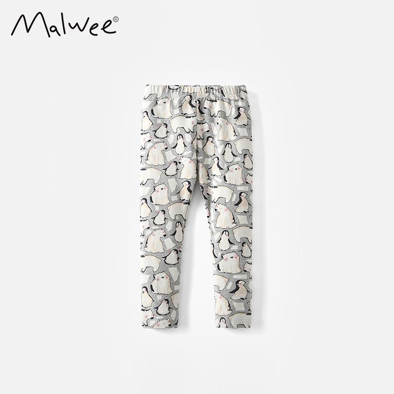 Outono novos produtos meninas Leggings casuais exterior Wear crianças puro algodão dos desenhos animados impresso calças
