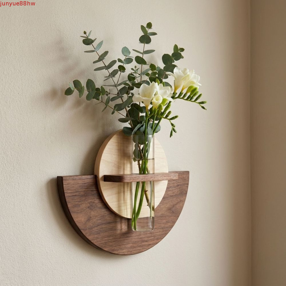 Vaso De Flores De Parede JUNYUE , Prateleira Oval Para Montagem Em Que Economiza Espaço , Painel Grosso Plantas Suspensa