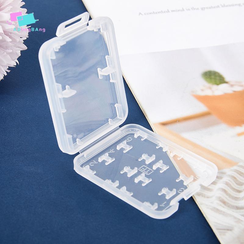 Abongbanghn 1Pc Protetor Transparente Titular Micro Caixa Para SDHC TF MS Caso De Armazenamento De Cartão De Memória Cai