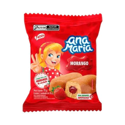 Ana Maria Bolinho Baunilha Recheio Morango 70g