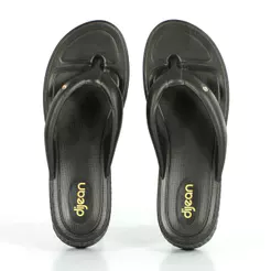 Chinelo Dijean Plataforma 3302 Preto - Feminino