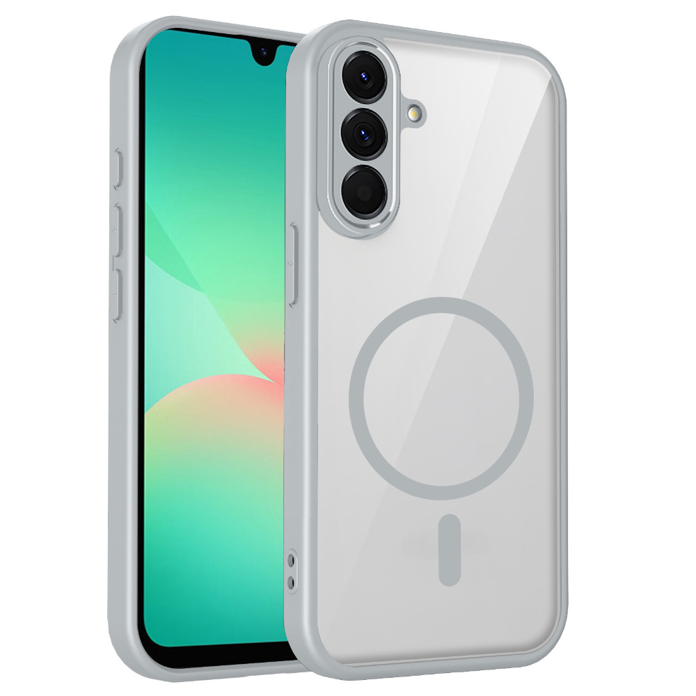 Capa De Telefone Magnética Transparente Armadura Para Samsung Galaxy A57 A37 A27 A17 A18 A08 A07 A56 A55 A54 A36 A35 A34