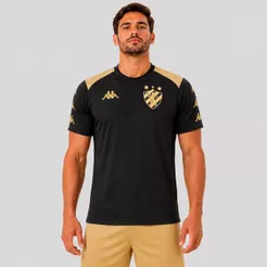 Camiseta Kappa Sport Recife Supporter Banda Kut 2026 Preta