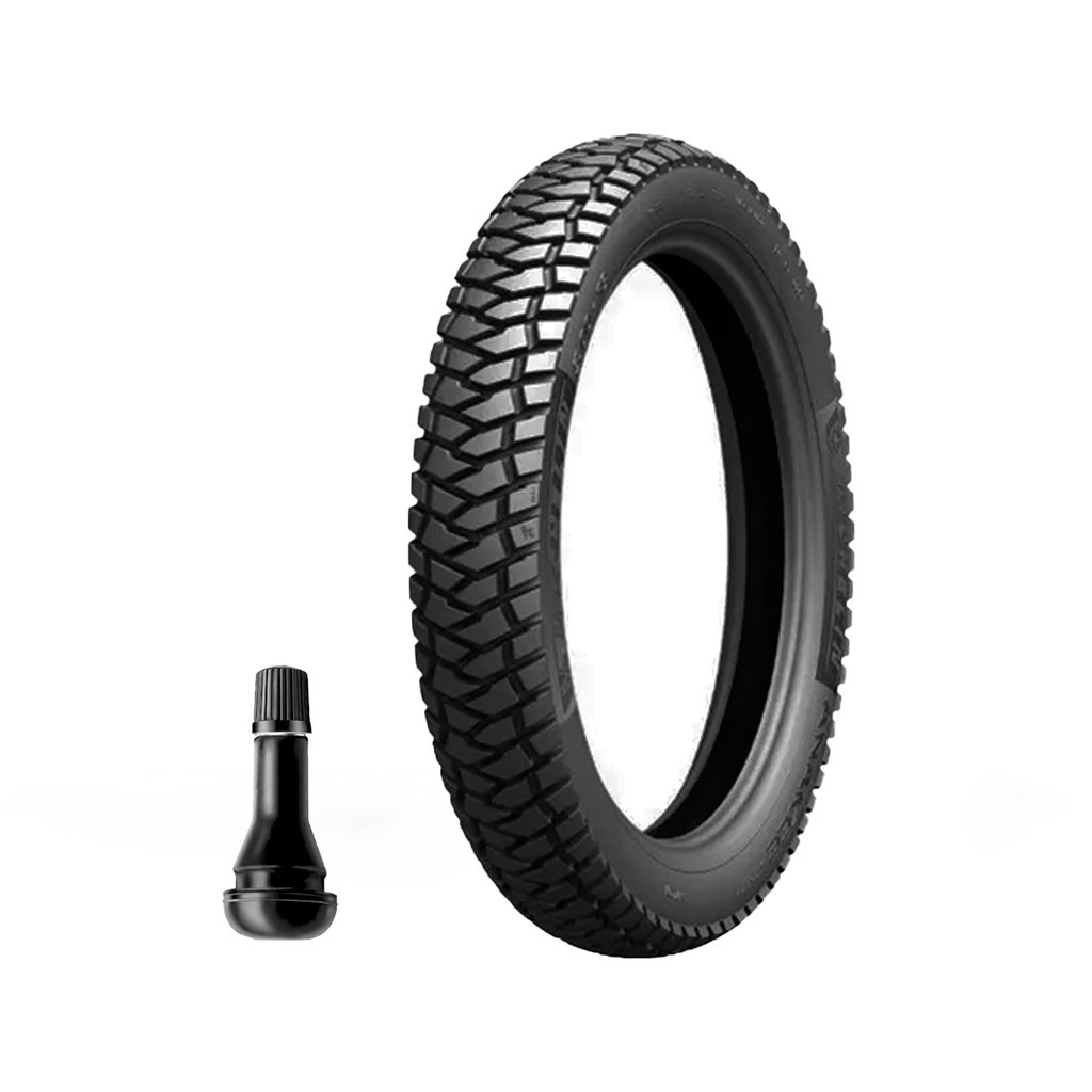 Pneu Aro 17 Michelin 110/90-17 M/C 60P Anakee Street TL Sem Câmara + Válvula Bros Xtz Crosser