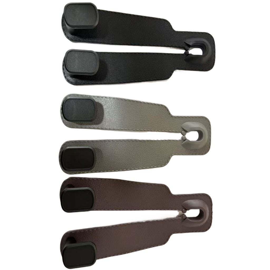 1par Universal Suporte de Cabide com 1par Presilha para Encosto de Cabeça de Carro com 2 Ganchos Duplos para Armazenamen