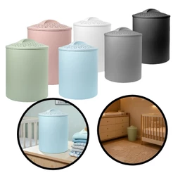 Cesto De Roupas Bebê 10 Litros Antibacteriano Tampa Decorado Baby Mel
