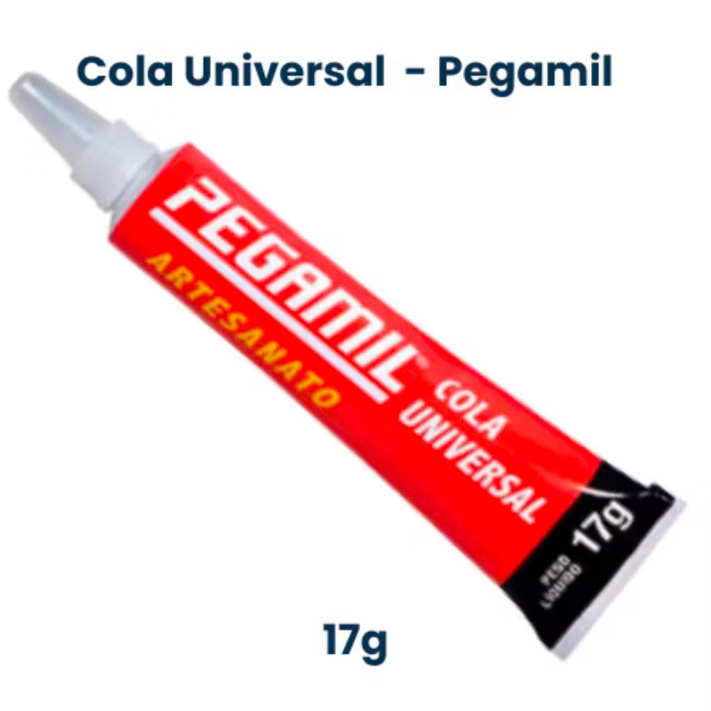 Cola Pegamil Universal 17g Adesivo Multiuso para Tecido Madeira Papel Plástico Couro Resistente à Água — imagem 2 de 2