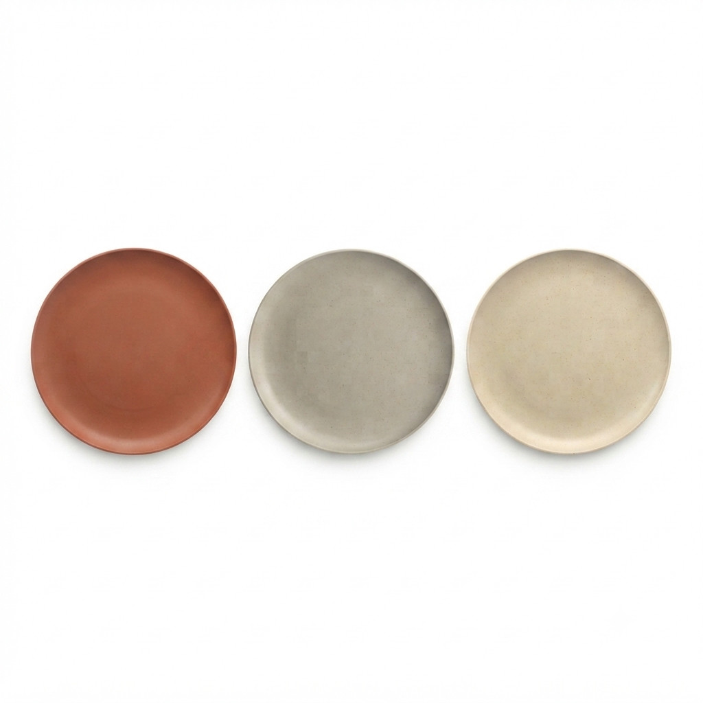 Prato Para Sobremesa Fibra De Bambu 20cm Hauskraft Multicor