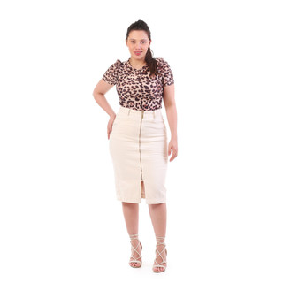 SAIA VECCHI JEANS MODA EVANGÉLICA EXCLUSIVA(260142) SAIA SARJA ZIPER FRONTAL 67CM