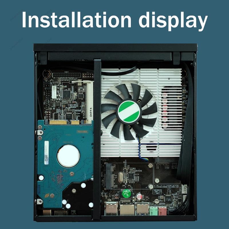 DX01 Fino Mini ITX Desktop Computador Chassi Acessórios Meia Altura Do Portátil Caso