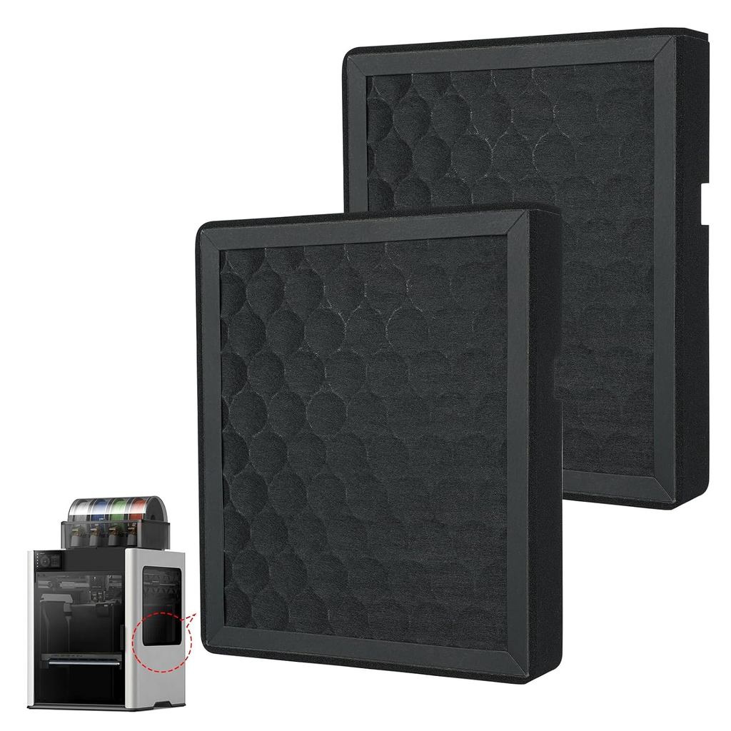 2 Filtros de Ar para Impressora 3D Bambu Lab H2D/H2S/H2D Laser, Acessórios de Substituição de Filtro Purificador de Ar c