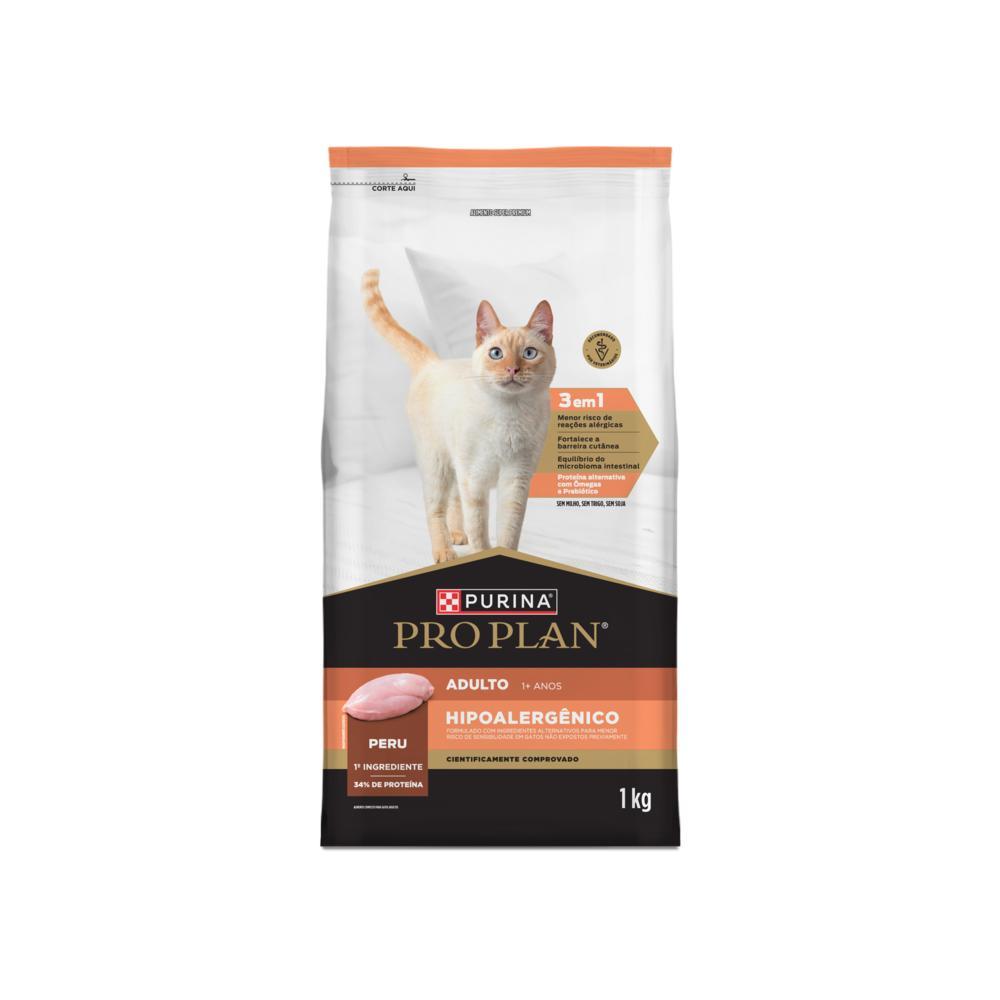 Ração Pro Plan Gatos Adultos Hipoalergênico Peru - 1kg