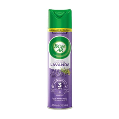 Bom Ar Aromatizador Aerossol Campos de Lavanda Embalagem Econômica 360ml