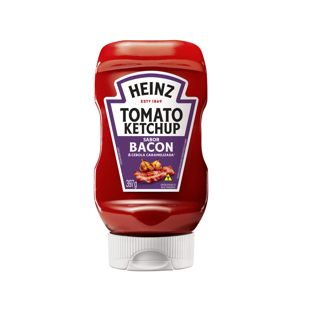 Heinz Ketchup bacon & cebola caramelizada Squeeze 397g