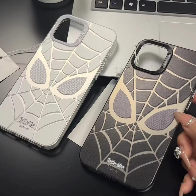 Capa para iPhone18 17 16 15 14 13 12 11 pro max Capa para celular Com estampa de Estampa de menino teia de aranha