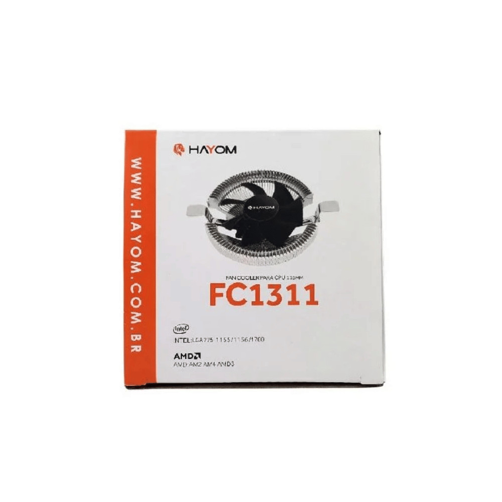COOLER UNIVERSAL PARA PROCESSADORES INTEL/AMD HAYOM FC1311