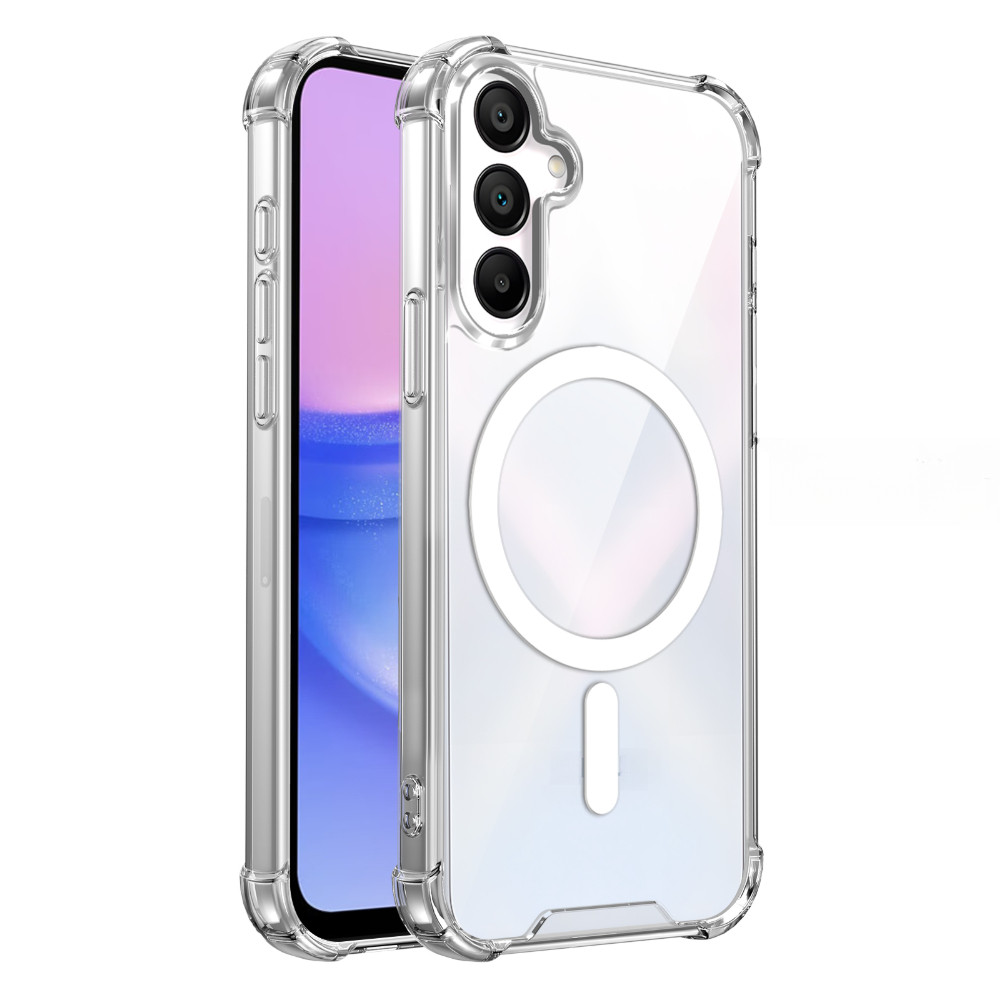 Capa De Telefone Magnética Transparente Para Samsung Galaxy A18 A08 A57 A37 A27 A17 A07 A56 A55 A54 A36 A35 A26 A16 5G 4