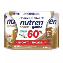 Kit Composto Lácteo Nutren 50+ Sabor Baunilha 2 Unidades