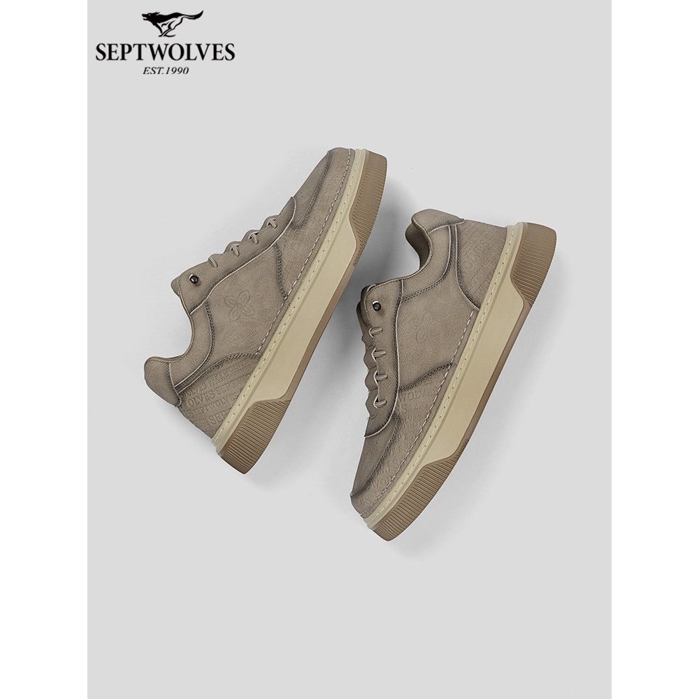 Sete lobos masculino High-End rufião bonito sapatos masculinos na moda All-Match 2026 novos sapatos masculinos de sola g