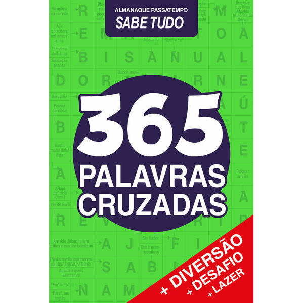 Almanaque Passatempo Sabe-Tudo 365 Palavras Cruzadas