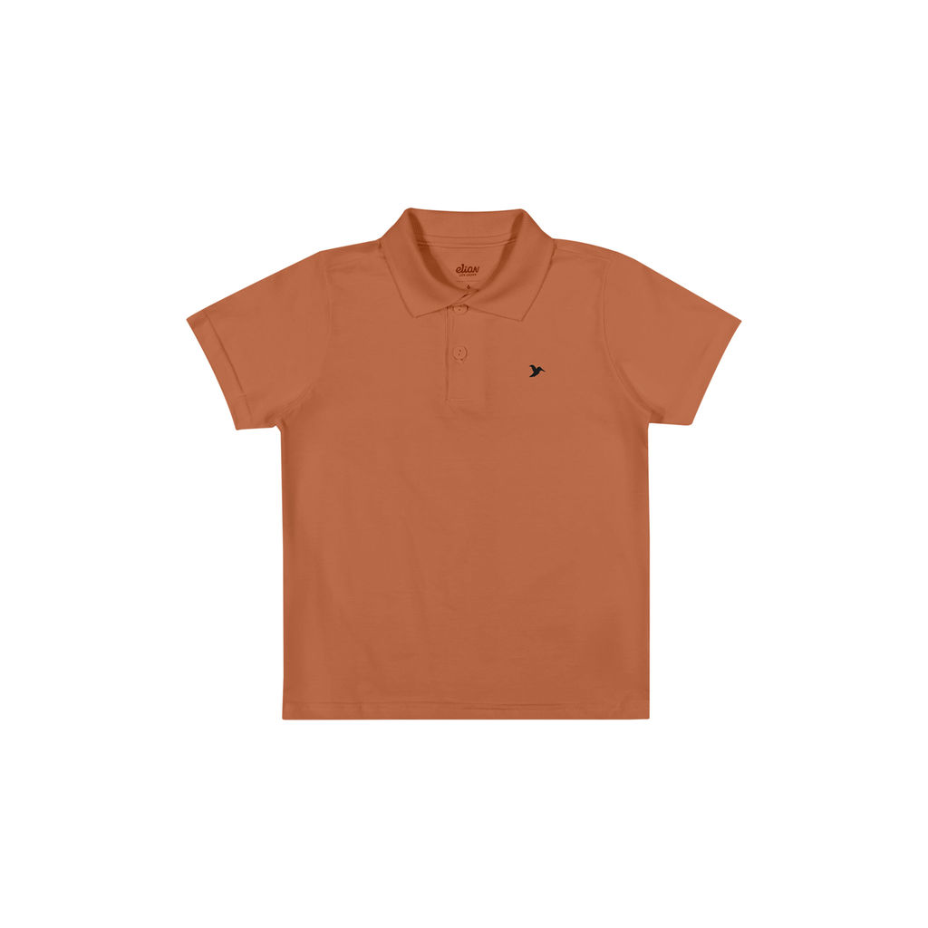 Camisa Infantil Menino Básica Elian Marrom