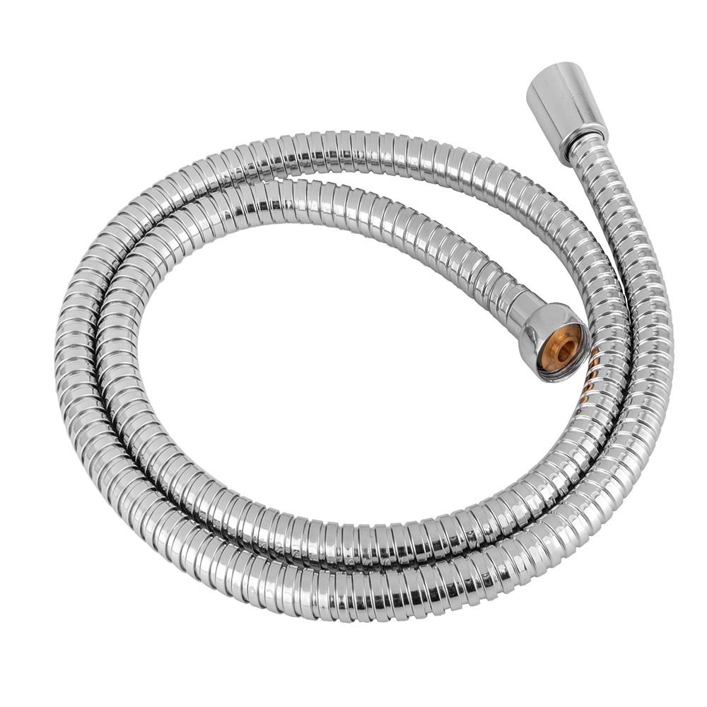 Engate Flexivel Mangueira Ducha Higienica Chuveirinho 2 Metros Rosca 1/2 Metal Cromado