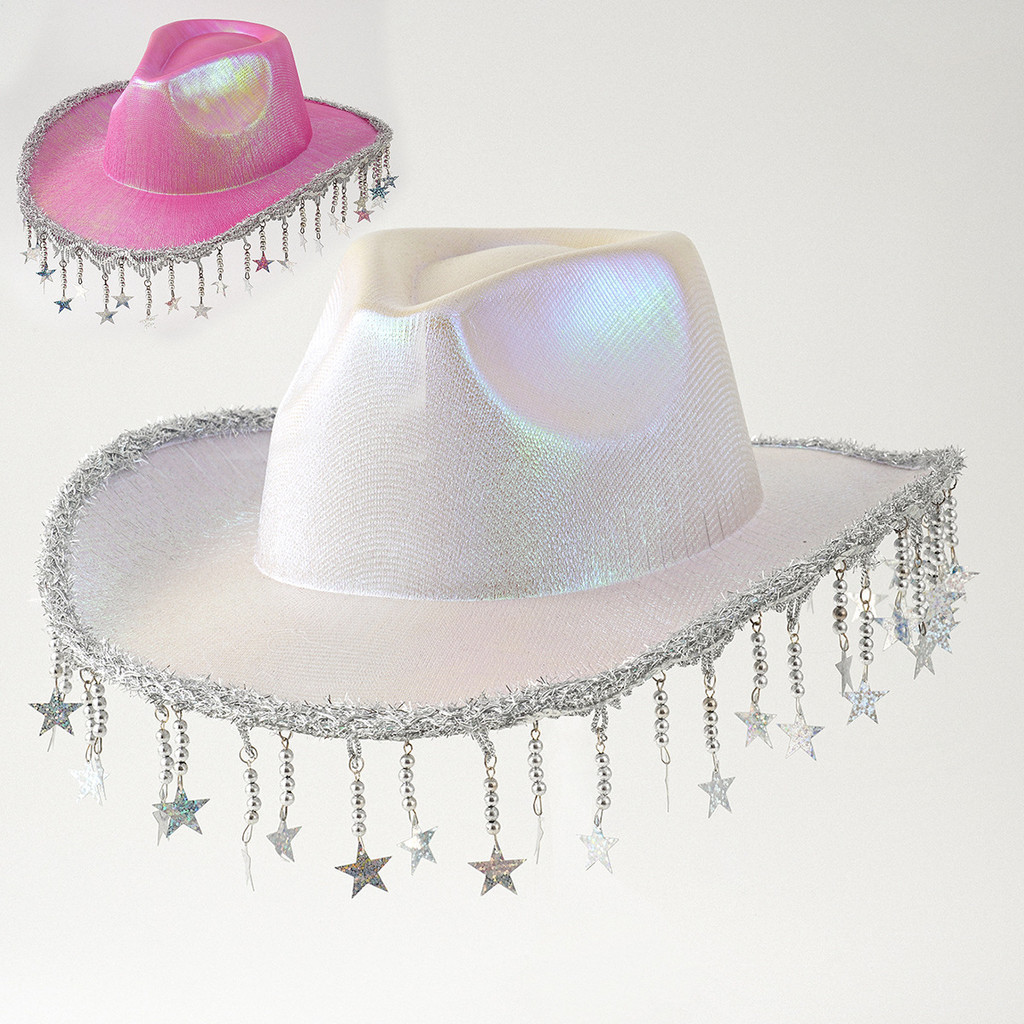 Chapéu de cowboy ocidental de alta qualidade, chapéu de cavaleiro, estilo country, vintage, chapéu de festa, estilo femi