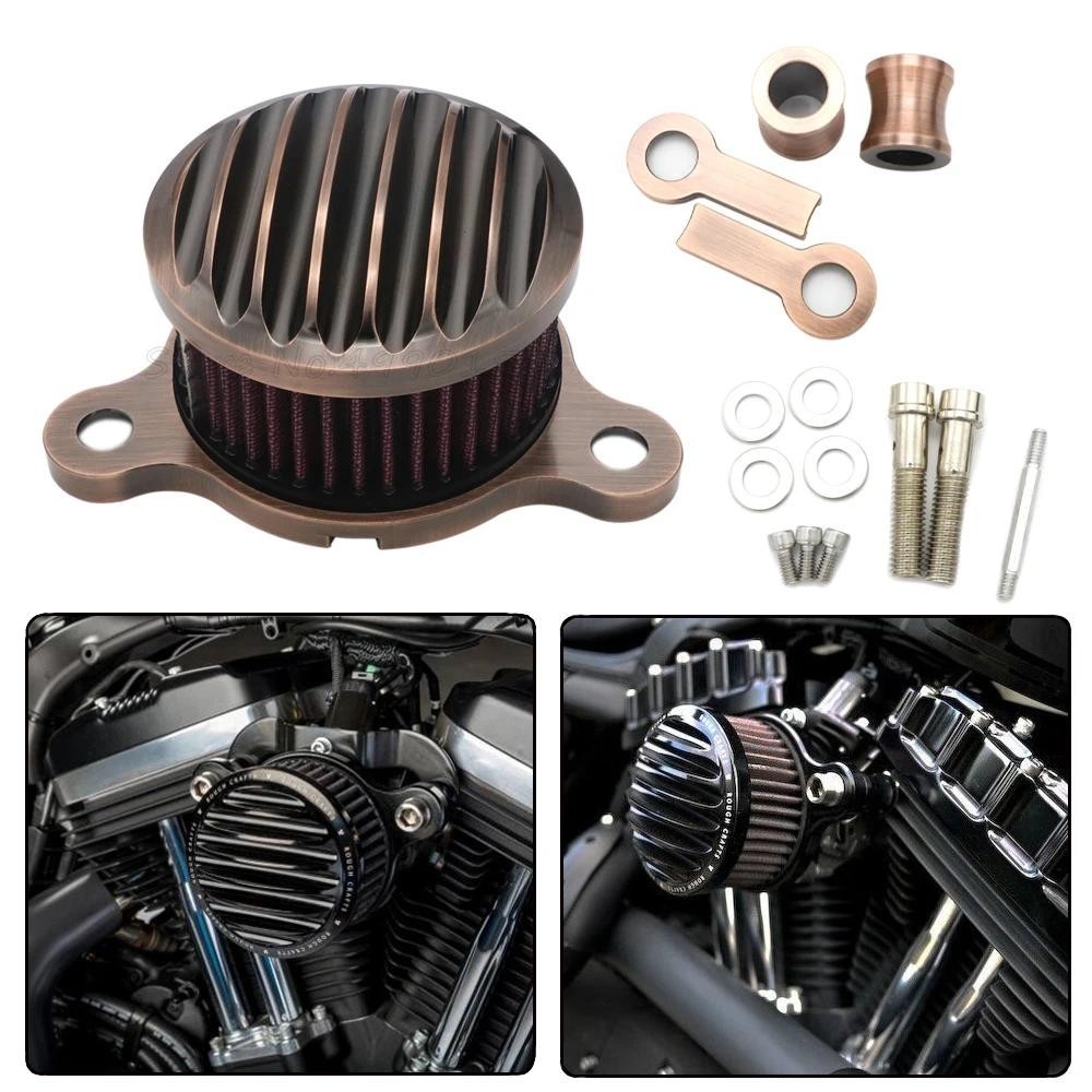Sistema De Filtro De Admissão Ar Para Motocicleta , Alumínio Sportster XL883 XL1200 X48 2004-2016