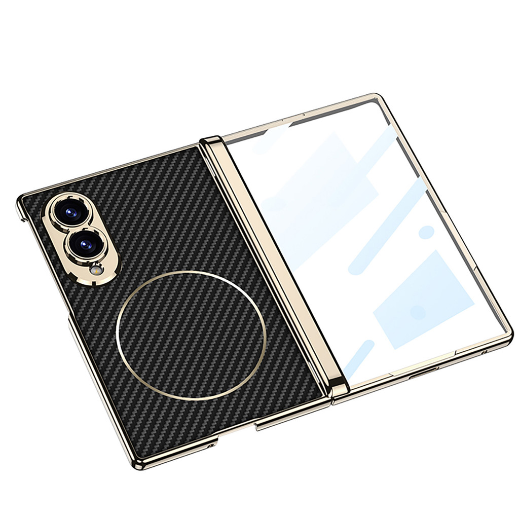 Moda Círculo Magnético Embalagem Para Samsung Galaxy Z Fold 8 Caso Largo Proteto