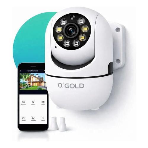 Câmera Wifi 1080p Visão Noturna Colorida Cam-11 Agold Branco