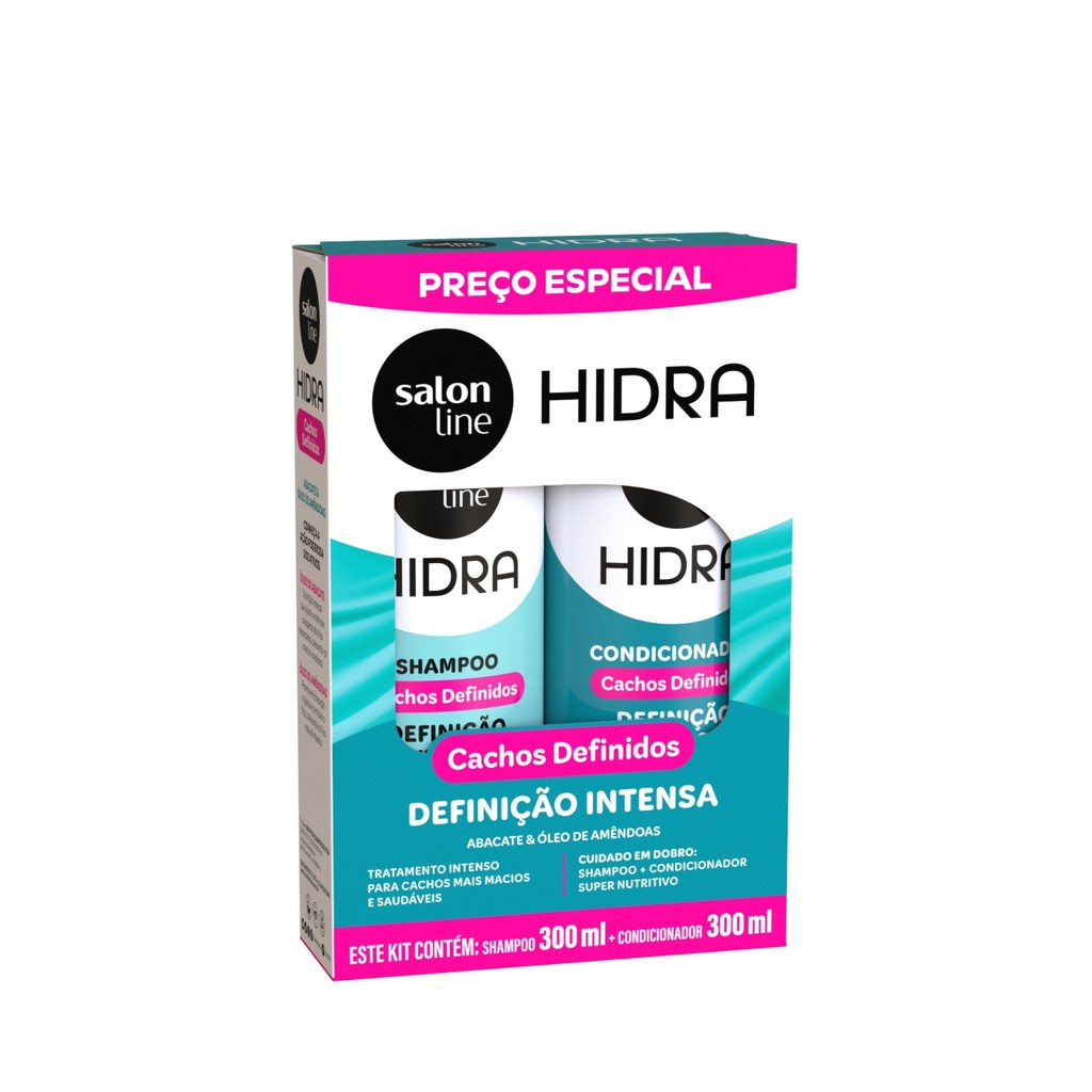 Kit Shampoo e Condicionador Hidra Abacate Salon Line 300ml
